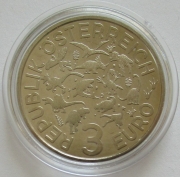 Austria 3 Euro 2021 Dinosaurs Therizinosaurus