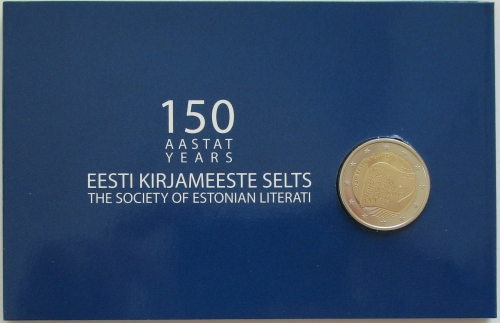 Estonia 2 Euro 2022 150 Years Society of Estonian Literati BU