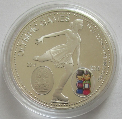 Laos 1000 Kip 2018 Olympia Pyeongchang Eiskunstlauf #1