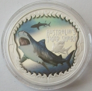 Tuvalu 1 Dollar 2023 Deadly & Dangerous Tiger Shark