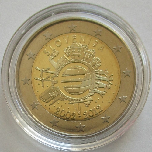 Slowenien 2 Euro 2012 10 Jahre Euro PP