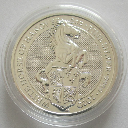 Großbritannien 5 Pounds 2020 Queens Beasts White Horse of Hanover