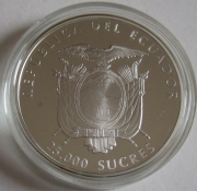 Ecuador 25000 Sucres 2006 Football World Cup in Germany Silver