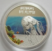 Tuvalu 1 Dollar 2011 Deadly & Dangerous Box Jellyfish