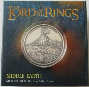 Niue 2 Dollars 2022 Der Herr der Ringe Mount Doom