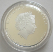 Australia 50 Cents 2012 Lunar II Dragon 1/2 Oz Silver Proof