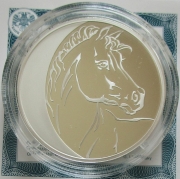 Russia 3 Roubles 2014 Lunar Horse 1 Oz Silver