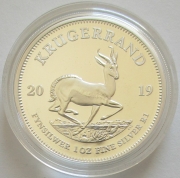 South Africa 1 Rand 2019 Krugerrand 1 Oz Silver Proof
