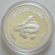 Australien 1 Dollar 2001 Lunar I Schlange PP