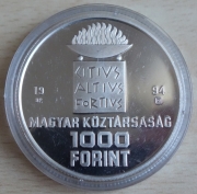 Hungary 1000 Forint 1994 Olympics Atlanta Swimming Silver...