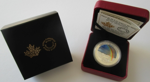 Canada 20 Dollars 2016 Weather Phenomenon Radiant Rainbow 1 Oz Silver