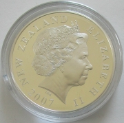 New Zealand 1 Dollar 2007 100 Years Scouting Silver