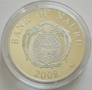 Nauru 10 Dollars 2008 Ships Greif Silver