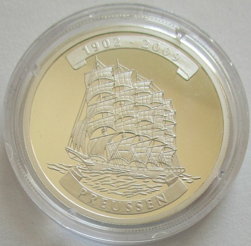 Ivory Coast 1000 Francs 2009 Ships Preussen Silver