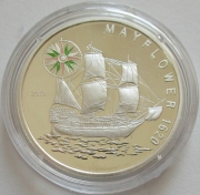 Benin 1000 Francs 2010 Ships Mayflower Silver