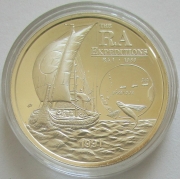 Samoa 10 Tala 1991 Ships Ra Expedition Silver