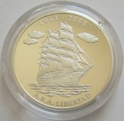 Congo 1000 Francs 2008 Ships ARA Libertad Silver