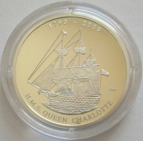 Kongo 1000 Francs 2009 Schiffe HMS Queen Charlotte