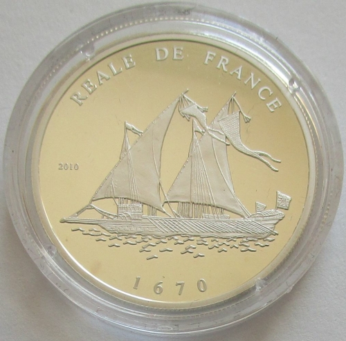 Congo 1000 Francs 2010 Ships Reale de France Silver