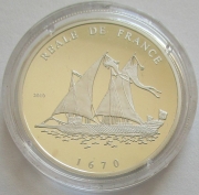 Kongo 1000 Francs 2010 Schiffe Reale de France