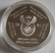 South Africa 2 Rand 2005 Football World Cup in Germany 1 Oz Silver