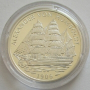 Benin 1000 Francs 2007 Ships Alexander von Humboldt Silver