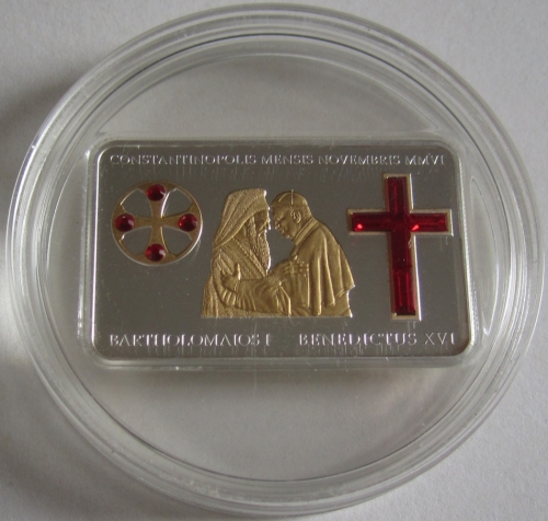 Cook Islands 5 Dollars 2006 Pope Benedict XVI Apostolic Journey to Turkey Silver