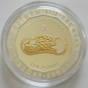 Kasachstan 500 Tenge 2012 Nomadengold Elchplakette