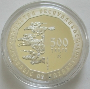 Kasachstan 500 Tenge 2012 Nomadengold Elchplakette