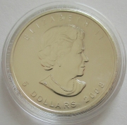 Kanada 5 Dollars 2008 Maple Leaf Olympia Vancouver Privy