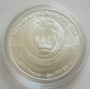 Burundi 5000 Francs 2015 African Lion