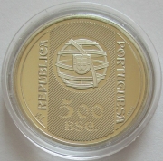 Portugal 500 Escudos 1996 150 Years National Bank Silver Proof