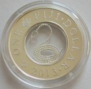 Fiji 1 Dollar 2013 Lunar Schlange Filigree