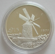Malta 5 Liri 1977 Xarolla Windmill Silver
