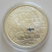 Finland 10 Euro 2008 Eurstar 90 Years National Flag...