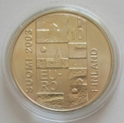 Finland 10 Euro 2003 Anders Chydenius Silver BU