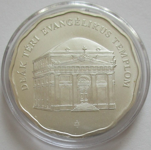 Hungary 5000 Forint 2011 Architecture Lutheran Church in Budapest Silver BU