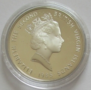 British Virgin Islands 20 Dollars 1985 Lost Treasures Locket Silver