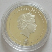 Samoa 1 Dollar 2017 SCL12 Hibiscus 1/10 Oz Silver