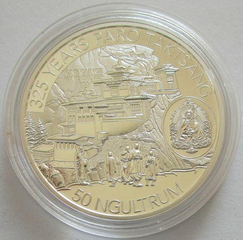 Bhutan 50 Ngultrum 2017 325 Jahre Kloster Paro Taktsang