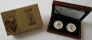 China 2 x 10 Yuan 2012 Peking Opera Facial Mask 2 x 1 Oz...