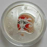 China 2 x 10 Yuan 2012 Peking Opera Facial Mask 2 x 1 Oz...