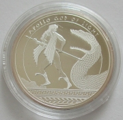 Fiji 2 Dollars 2011 Greek Mythology Apollo Silver