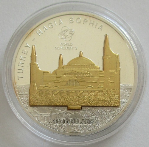 Cook-Inseln 10 Dollars 2009 World Monuments Hagia Sophia in Istanbul