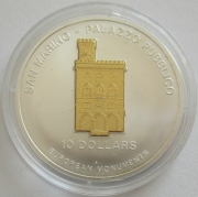 Nauru 10 Dollars 2005 European Monuments Palazzo Pubblico...