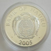 Nauru 10 Dollars 2005 European Monuments Palazzo Pubblico in San Marino 1 Oz Silver