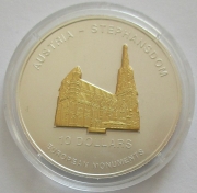 Nauru 10 Dollars 2005 European Monuments St. Stephens Cathedral in Vienna 1 Oz Silver