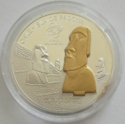 Cook Islands 10 Dollars 2007 World Monuments Moai on...