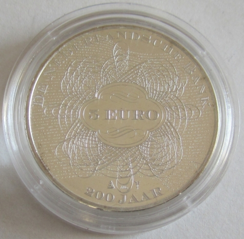 Netherlands 5 Euro 2014 200 Years National Bank BU