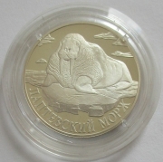 Russia 1 Rouble 1998 Wildlife Laptev Walrus 1/2 Oz Silver